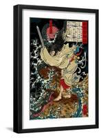 Gongsun Sheng, the Dragon in the Clouds-Yoshitoshi Tsukioka-Framed Giclee Print