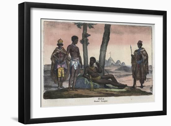 Gonqui Hottentots of the Cape-Stefano Bianchetti-Framed Giclee Print