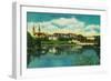 Gonzaga University and St. Aloysius Church, Spokane - Spokane, WA-Lantern Press-Framed Art Print