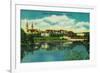 Gonzaga University and St. Aloysius Church, Spokane - Spokane, WA-Lantern Press-Framed Premium Giclee Print