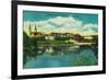 Gonzaga University and St. Aloysius Church, Spokane - Spokane, WA-Lantern Press-Framed Premium Giclee Print