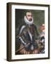 Gonzalo Fernandez De Cordoba (1453-1515). Engraving. Colored.-Tarker-Framed Photographic Print