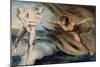 Good and Evil Angels Struggling for the Possession of a Child, C.1793-94-William Blake-Mounted Giclee Print