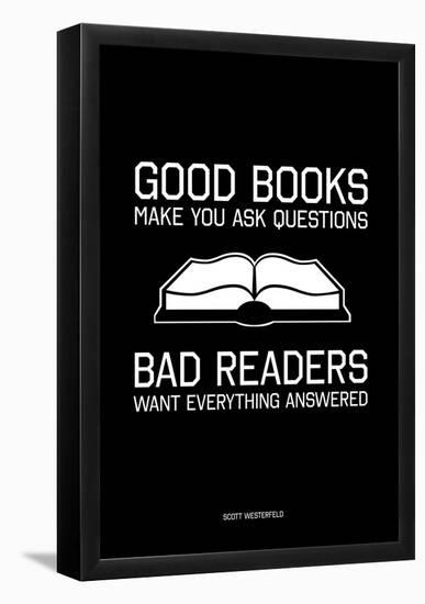Good Books, Bad Readers-null-Framed Poster