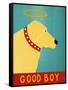 Good Boy Yellow-Stephen Huneck-Framed Stretched Canvas