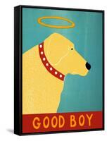 Good Boy Yellow-Stephen Huneck-Framed Stretched Canvas