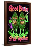 Good Buds Stick Together Pot Marijuana Blacklight Poster Print-null-Framed Blacklight Poster
