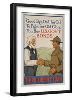Good Bye Dad, I'm off to Fight for Old Glory, Buy US Government Bonds-David Pollack-Framed Giclee Print