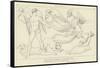 Good Daemons-John Flaxman-Framed Stretched Canvas