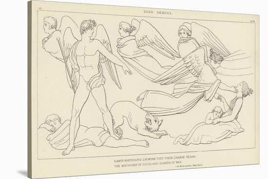 Good Daemons-John Flaxman-Stretched Canvas