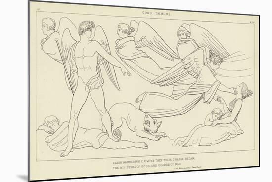 Good Daemons-John Flaxman-Mounted Giclee Print