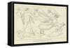 Good Daemons-John Flaxman-Framed Stretched Canvas