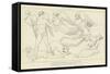 Good Daemons-John Flaxman-Framed Stretched Canvas