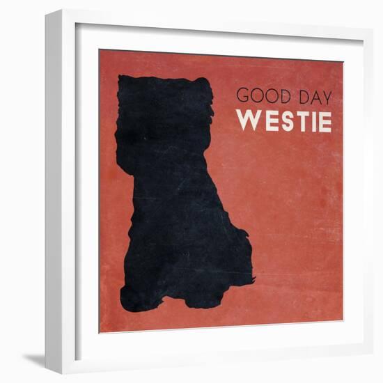 Good Day Westie-null-Framed Art Print