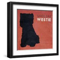 Good Day Westie-null-Framed Art Print