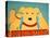 Good Dog Bad Dog Yellow-Stephen Huneck-Stretched Canvas