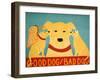 Good Dog Bad Dog Yellow-Stephen Huneck-Framed Giclee Print