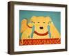 Good Dog Bad Dog Yellow-Stephen Huneck-Framed Giclee Print