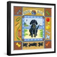 Good Dog Black Lab-Geraldine Aikman-Framed Giclee Print