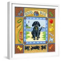 Good Dog Black Lab-Geraldine Aikman-Framed Giclee Print