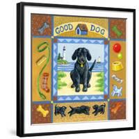 Good Dog Black Lab-Geraldine Aikman-Framed Giclee Print