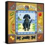 Good Dog Black Lab-Geraldine Aikman-Framed Stretched Canvas