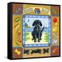 Good Dog Black Lab-Geraldine Aikman-Framed Stretched Canvas