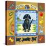 Good Dog Black Lab-Geraldine Aikman-Stretched Canvas