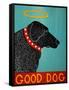 Good Dog Black-Stephen Huneck-Framed Stretched Canvas