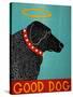 Good Dog Black-Stephen Huneck-Stretched Canvas