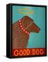 Good Dog Choc-Stephen Huneck-Framed Stretched Canvas