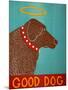 Good Dog Choc-Stephen Huneck-Mounted Giclee Print