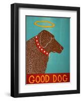 Good Dog Choc-Stephen Huneck-Framed Premium Giclee Print