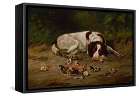 Good Doggy, 1883-Arthur Fitzwilliam Tait-Framed Stretched Canvas