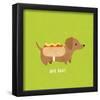 Good Dogs Dachshund Bright-Moira Hershey-Framed Poster