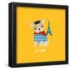 Good Dogs French Bulldog Bright-Moira Hershey-Framed Poster