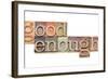 Good Enough-PixelsAway-Framed Art Print
