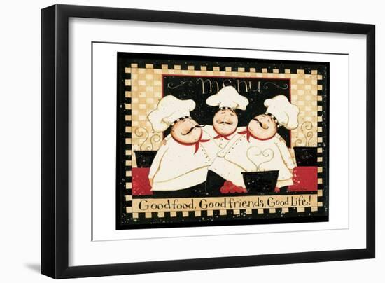 Good Food Good Friends 2-Dan Dipaolo-Framed Art Print