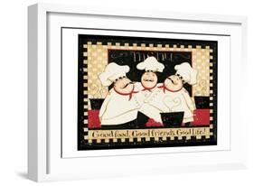 Good Food Good Friends 2-Dan Dipaolo-Framed Art Print