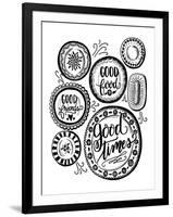 Good Food - Good Friends - Good Times-Valerie McKeehan-Framed Art Print