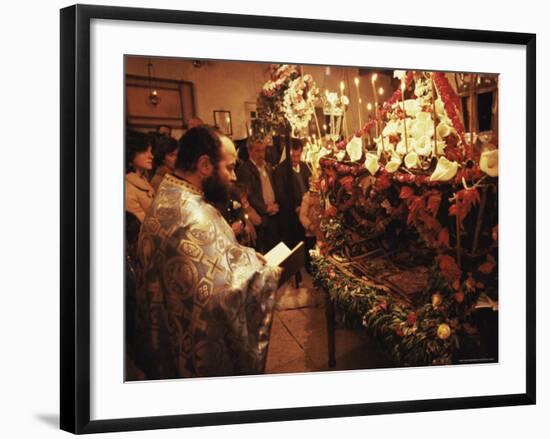 Good Friday, Easter 1984, Island of Naxos, Cyclades, Greece-David Beatty-Framed Photographic Print