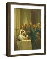 Good Friday in Notre-Dame Church-Pierre Edouard Frere-Framed Giclee Print