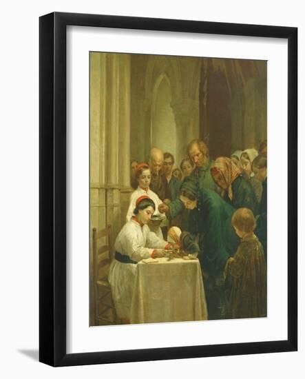 Good Friday in Notre-Dame Church-Pierre Edouard Frere-Framed Giclee Print