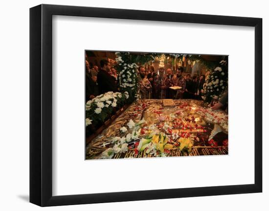 Good Friday in St. Gregory Palamas church, Greece-Godong-Framed Photographic Print