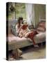 Good Friends, 1881-Albert Gustaf Aristides Edelfelt-Stretched Canvas