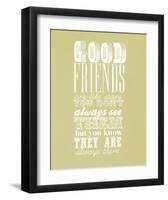 Good Friends Are Like Stars-null-Framed Giclee Print