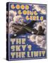 Good Going Girls. The Sky's the Limit. WWII Poster-null-Stretched Canvas