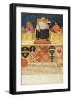 Good Government in the Public Finance Office, 1474-Benvenuto Di Giovanni-Framed Giclee Print