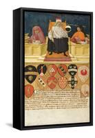 Good Government in the Public Finance Office, 1474-Benvenuto Di Giovanni-Framed Stretched Canvas