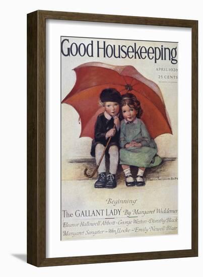 Good Housekeeping, April, 1926-null-Framed Art Print